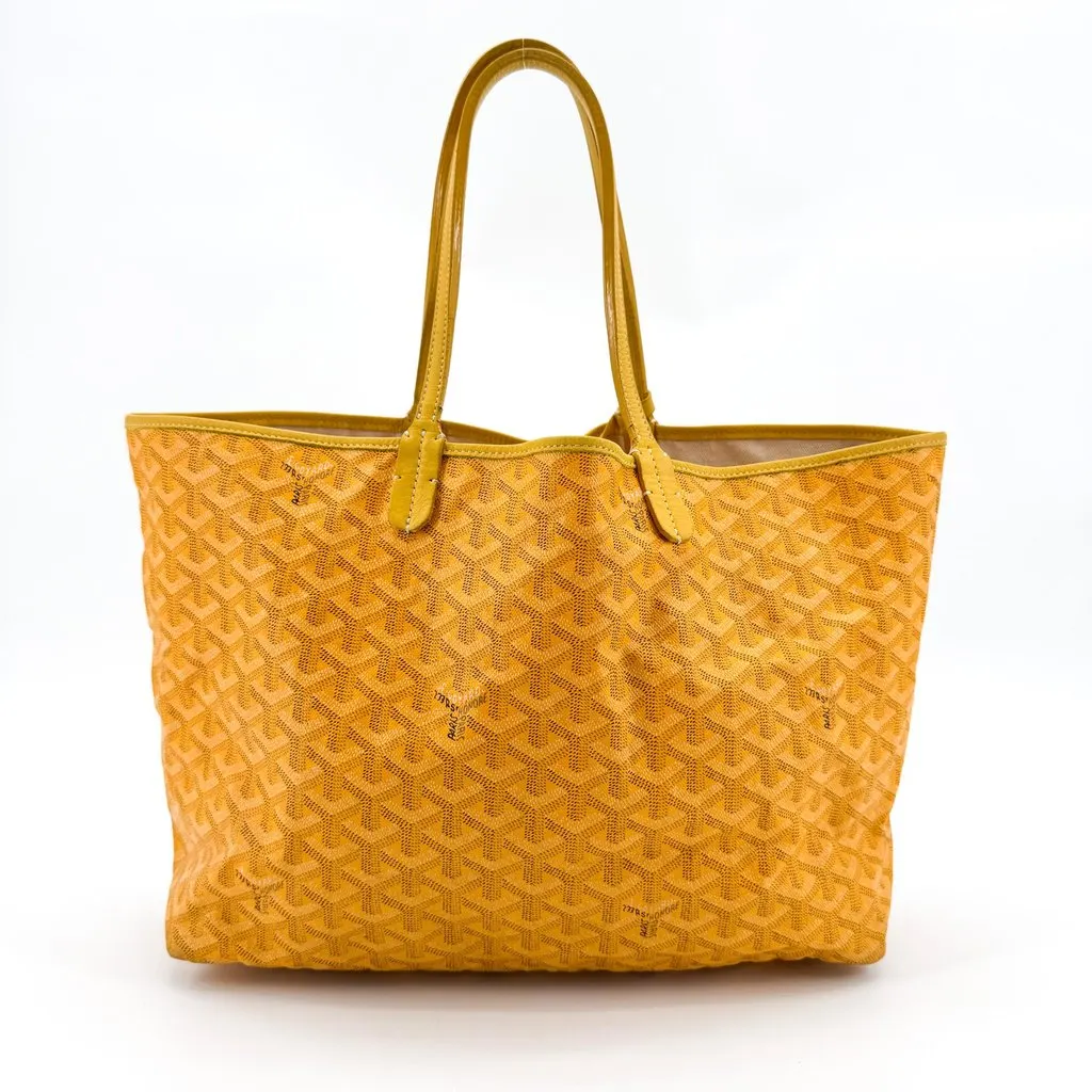 Goyard Saint Louis PM Yellow Yellow Canvas Good - Inside View