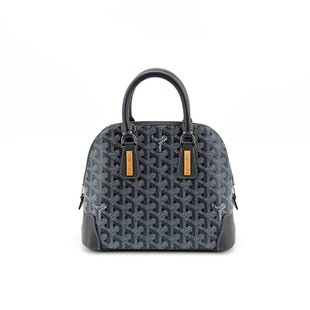 Goyard Vendome Mini Bag Navy Black Canvas Very good - Inside View