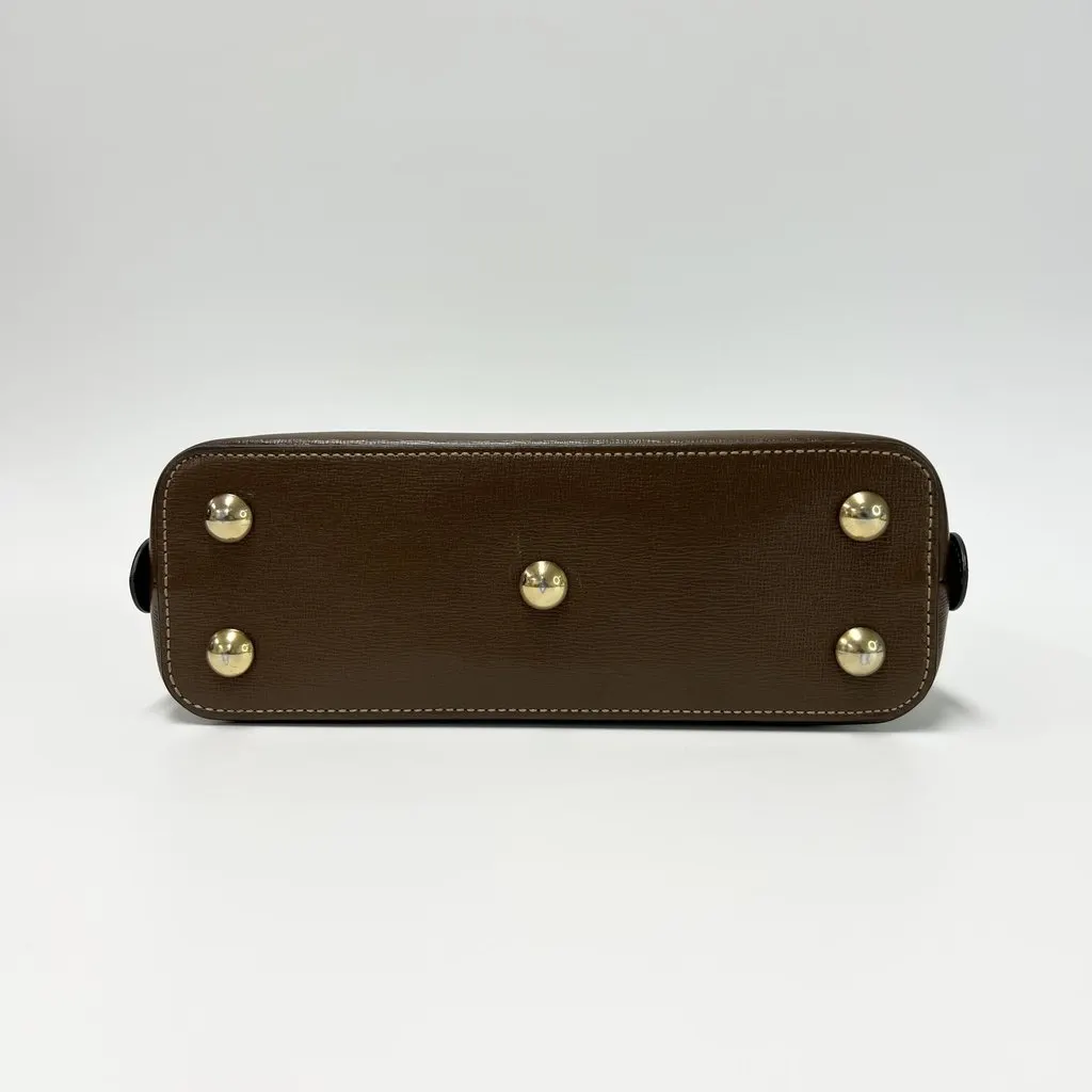 Gucci Horsebit 1955 Small Top Handle Brown Canvas Very good - Box View