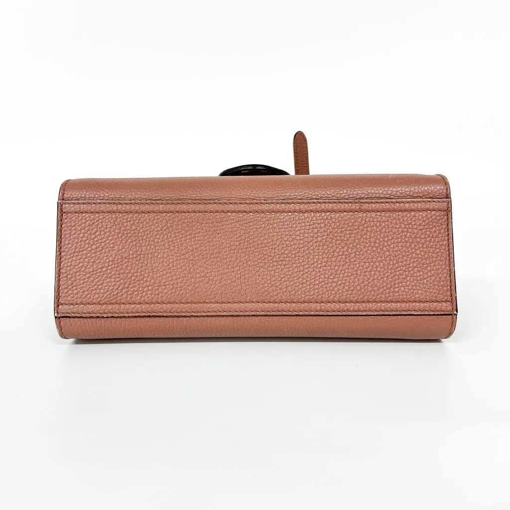 Gucci GG Marmont Mini Top Handle Bag Dusty Pink Gold Leather Good - Box View