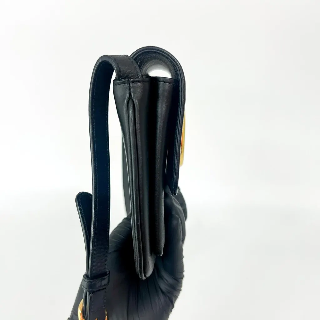 Gucci Ali Small Shoulder Bag Black Black Leather Good - Inside View