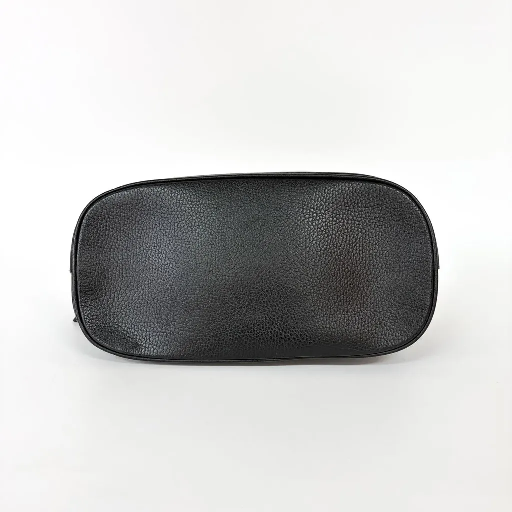 Gucci Interlocking G Logo Dome Handbag Small Black Black Leather Good - Box View