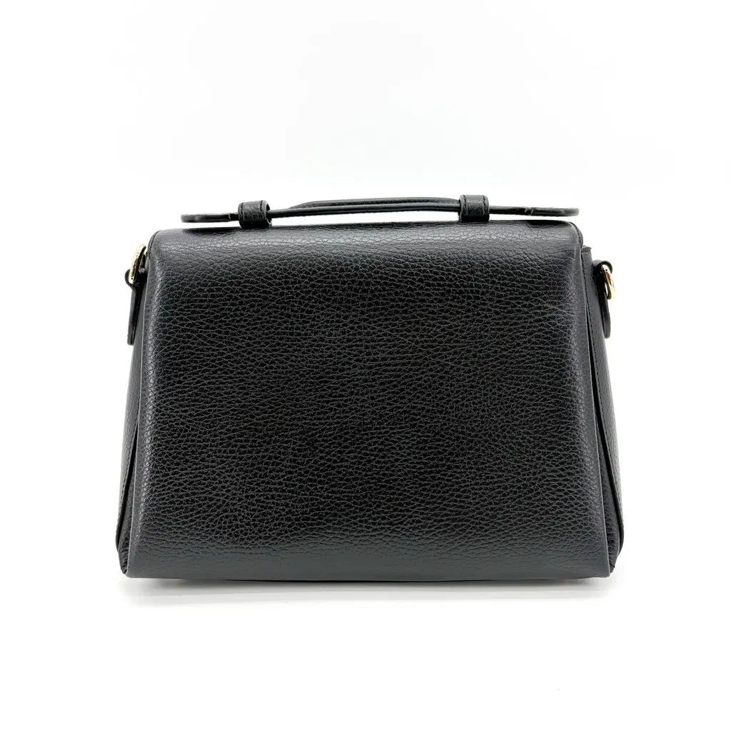 Gucci Interlocking G Medium Top Handle Bag Black Gold Hardware MultiColor Leather Good - Inside View