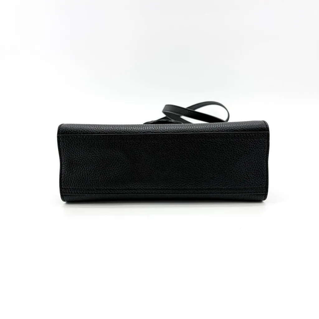 Gucci GG Marmont Small Top Handle Bag Black Black Leather Good - Box View