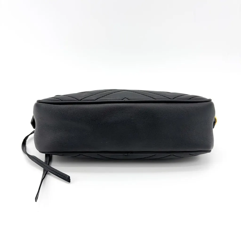 Gucci GG Marmont Matelassé Small Camera Bag Shoulder Bag Black Black Leather Good - Box View