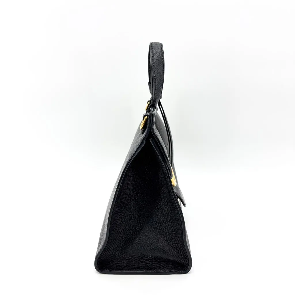Gucci GG Marmont Small Top Handle Bag Black Black Leather Good - Box View