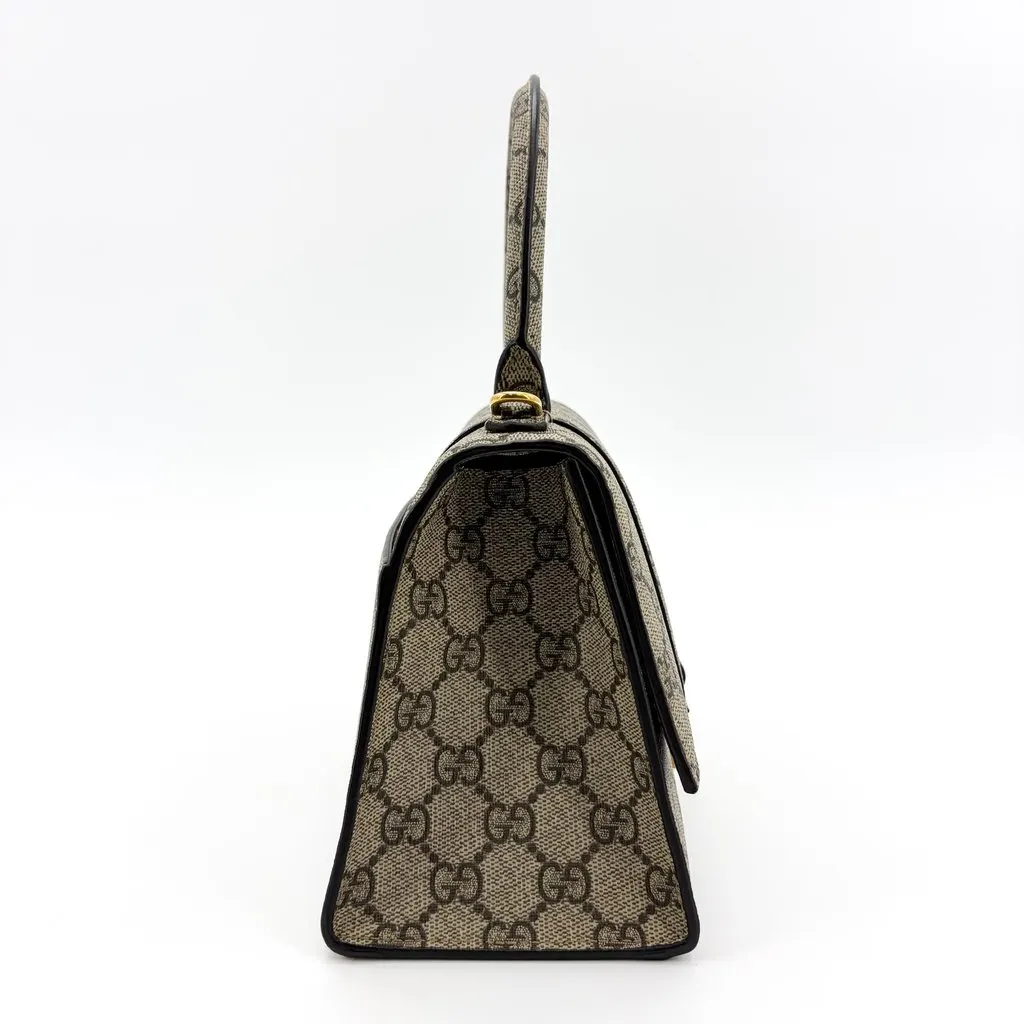 Gucci Balenciaga x Gucci The Hacker Project Hourglass Small Handbag Beige Ebony Beige Canvas Very good - Box View
