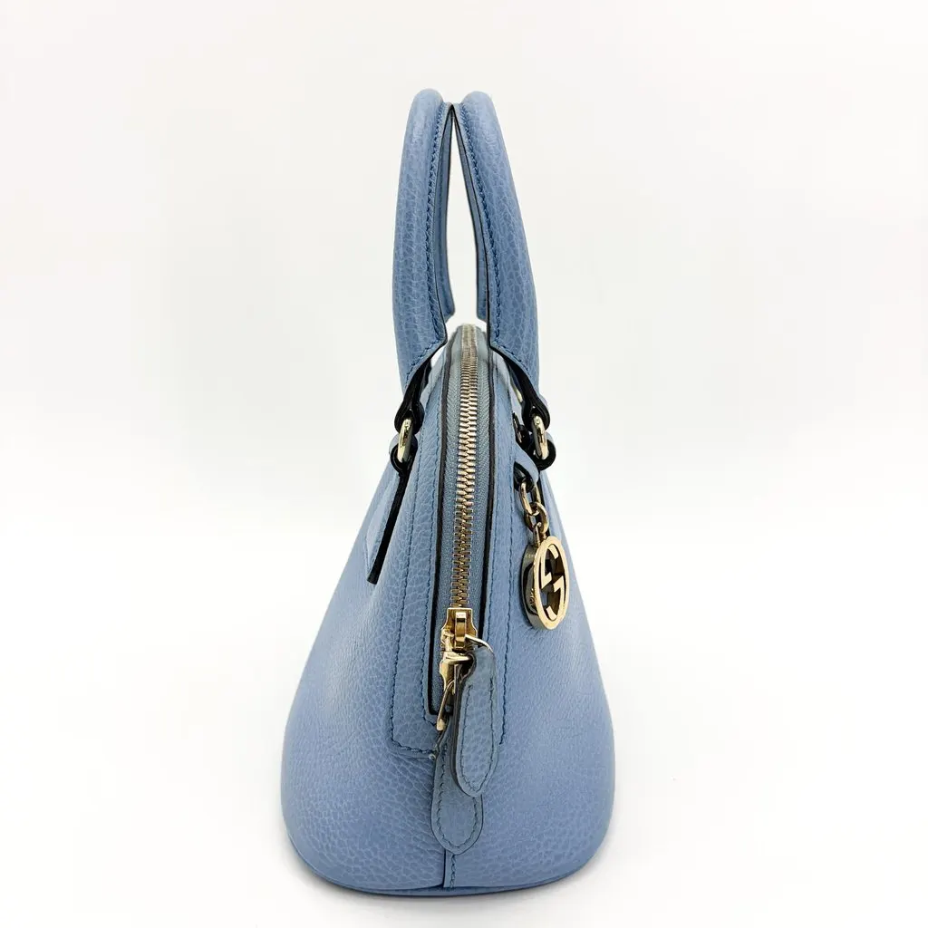Gucci Dollar Carp Mini Dome Backlight Blue Blue Leather Good - Box View