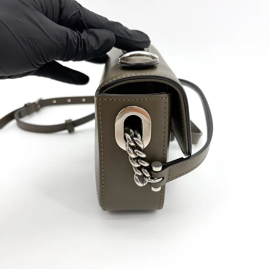 Gucci Blondie Small Shoulder Bag Dark Green Silver Hardware Green Leather Very good - Box View