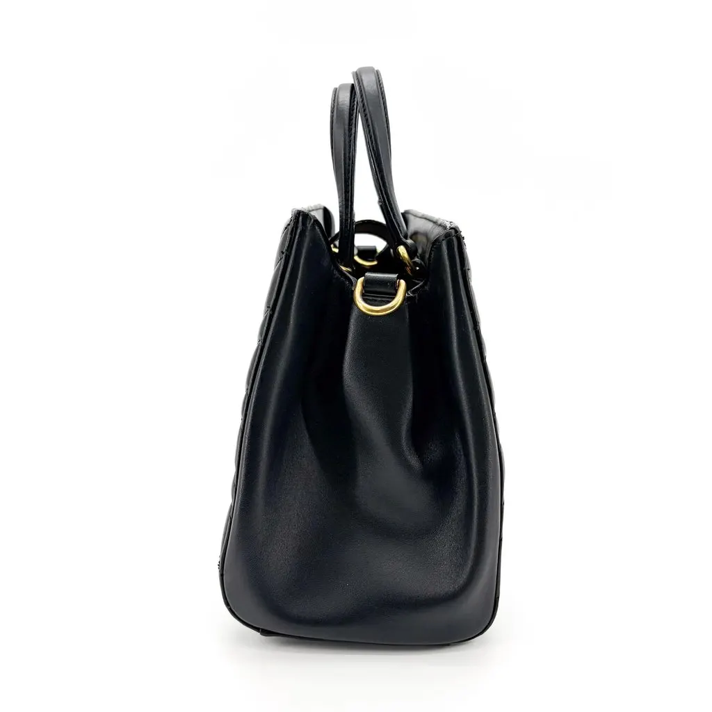 Gucci GG Marmont Matelassé Small Tote Bag Black Black Leather Very good - Box View