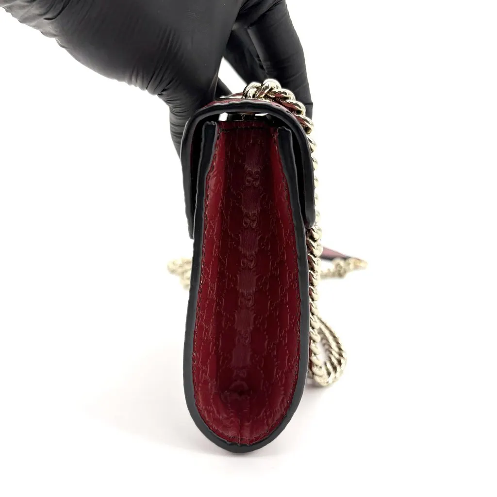 Gucci Microguccissima Emily Mini Chain Shoulder Bag Burgundy Leather Good - Box View