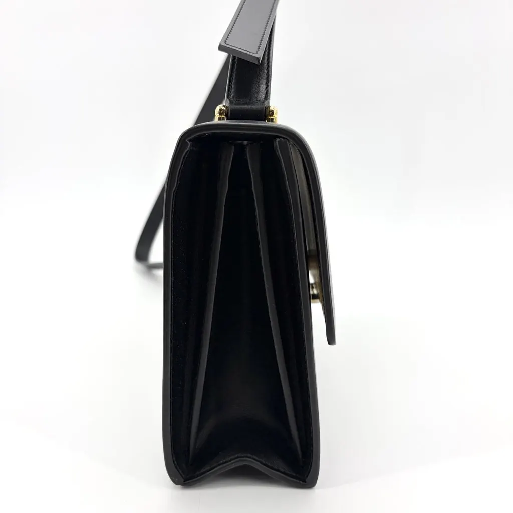 Gucci Zumi Medium Shoulder Bag Black Black Leather Very good - Box View