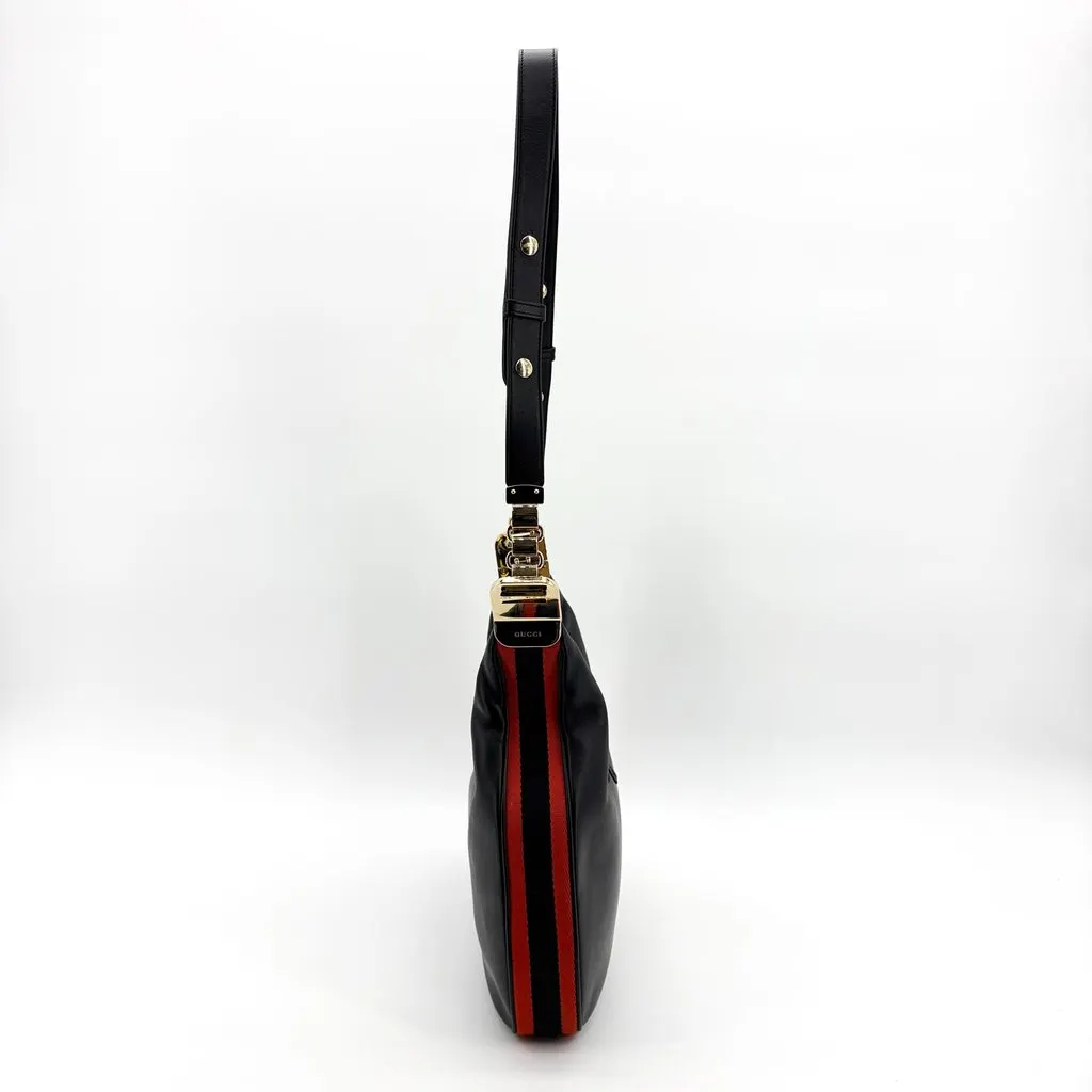 Gucci Attache Black Shoulder Bag Black Leather Good - Box View