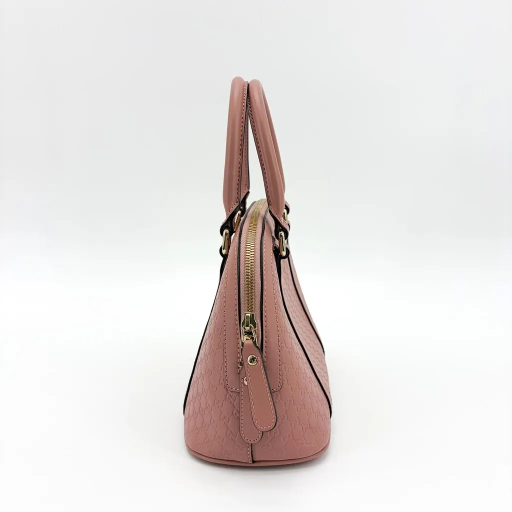 Gucci Microguccissima Mini Dome Shoulder Bag Pink Pink Leather Good - Model View