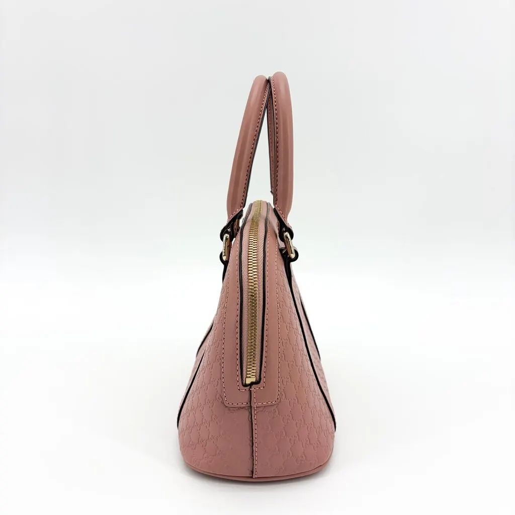 Gucci Microguccissima Mini Dome Shoulder Bag Pink Pink Leather Good - Box View