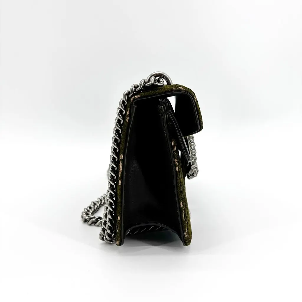 Gucci Dionysus GG Velvet Mini Shoulder Bag Dark Green Black Velvet Very good - Box View