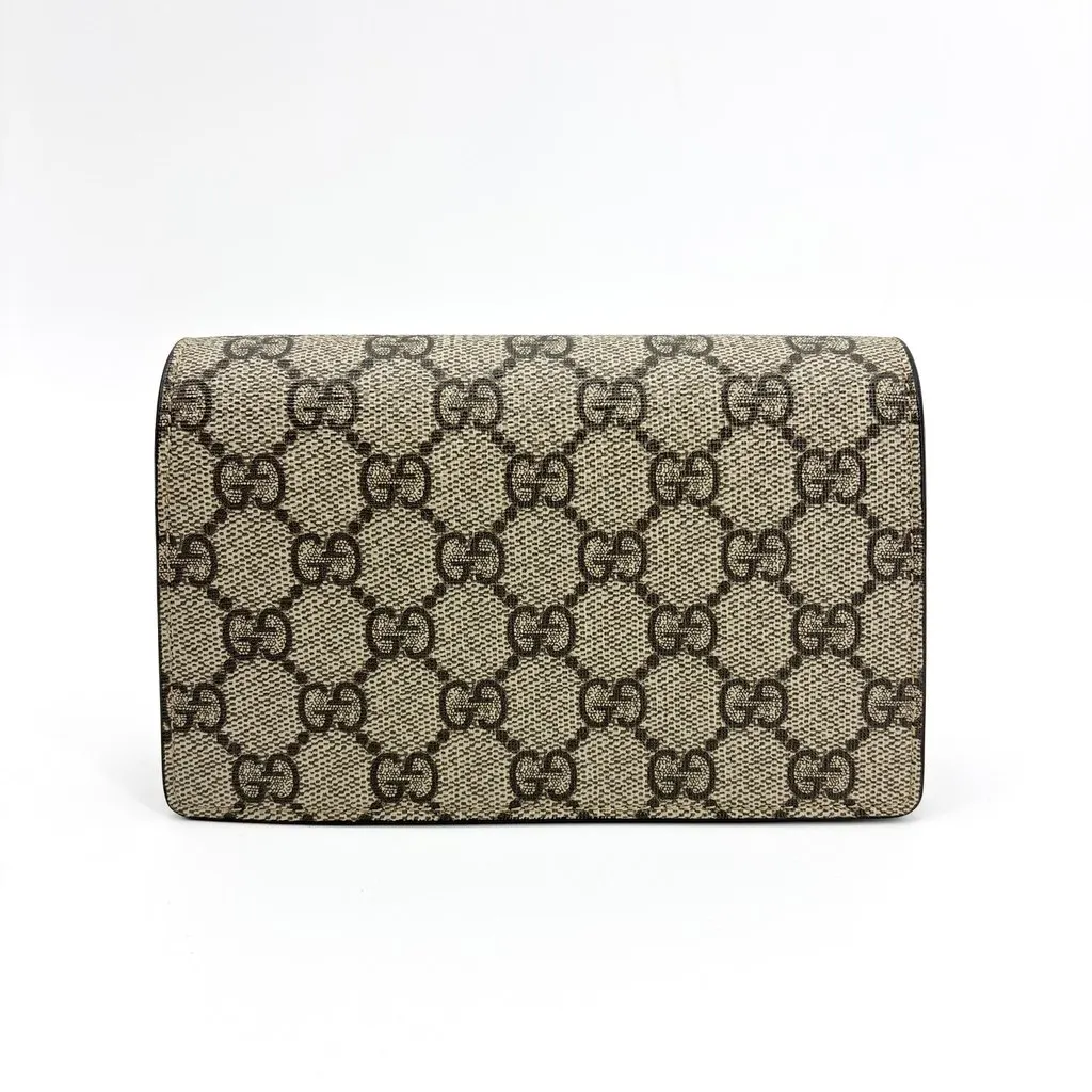 Gucci Dionysus GG Super Mini Bag Beige Beige Canvas Good - Inside View