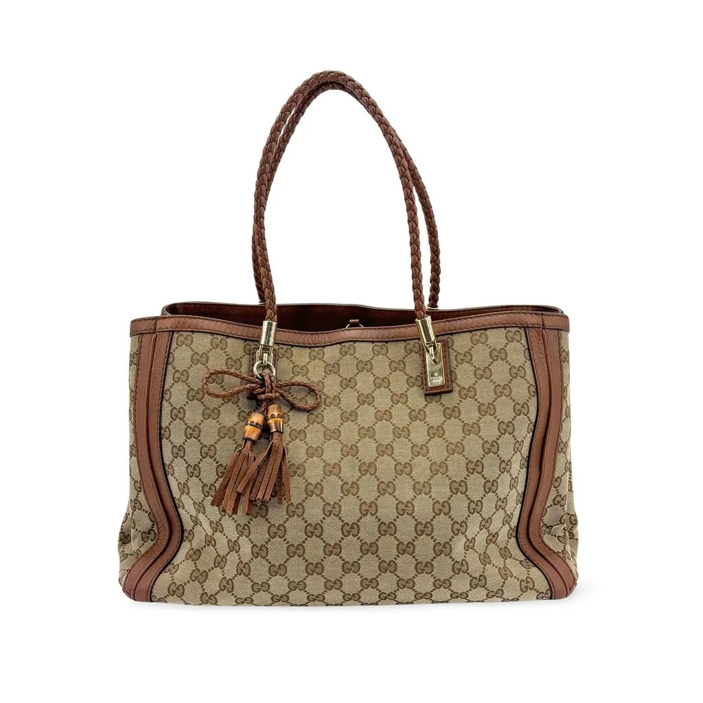 Gucci GG Canvas Bella Shoulder Bag Brown