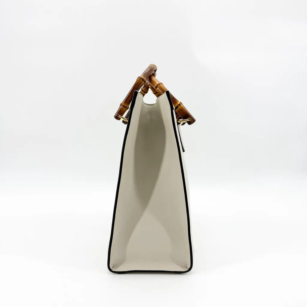 Gucci Diana Medium Tote Bag White Brown Leather Very good - Box View