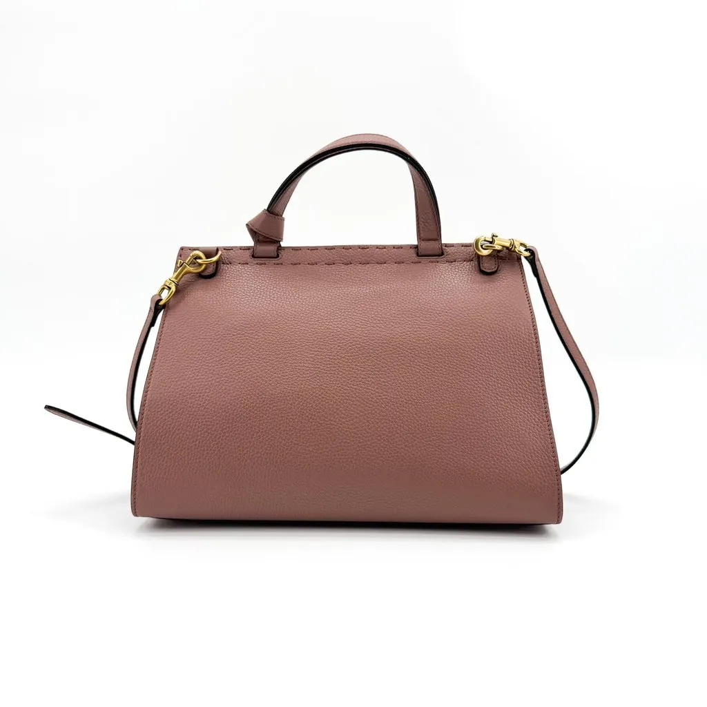 Gucci GG Marmont Small Top Handle Bag Dusty Pink Pink Leather Very good - Back View