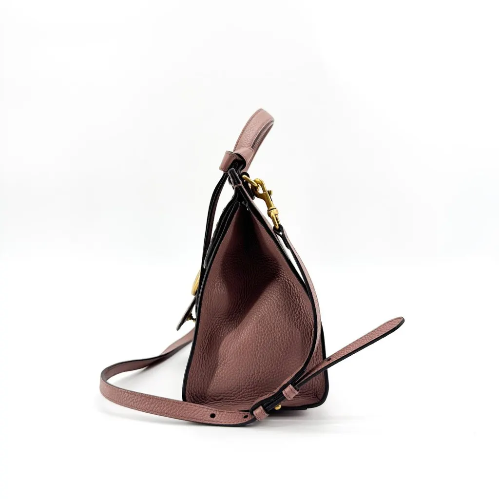Gucci GG Marmont Small Top Handle Bag Dusty Pink Pink Leather Very good - Inside View