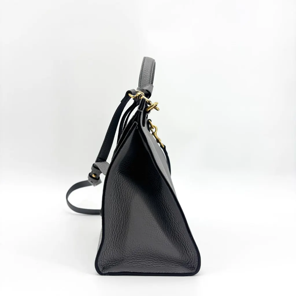 Gucci Medium Double G Top Handle Bag Grey MultiColor Leather Good - Model View