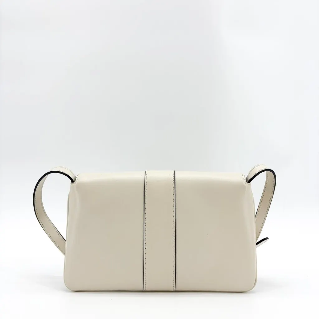 Gucci Blondie Small Shoulder Bag White White Leather Very good - Back View