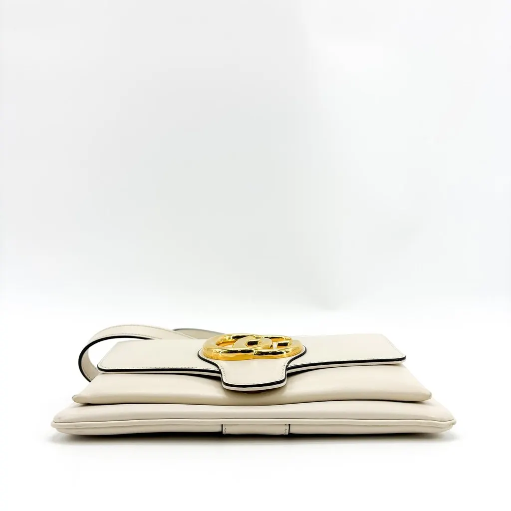 Gucci Blondie Small Shoulder Bag White White Leather Very good - Box View