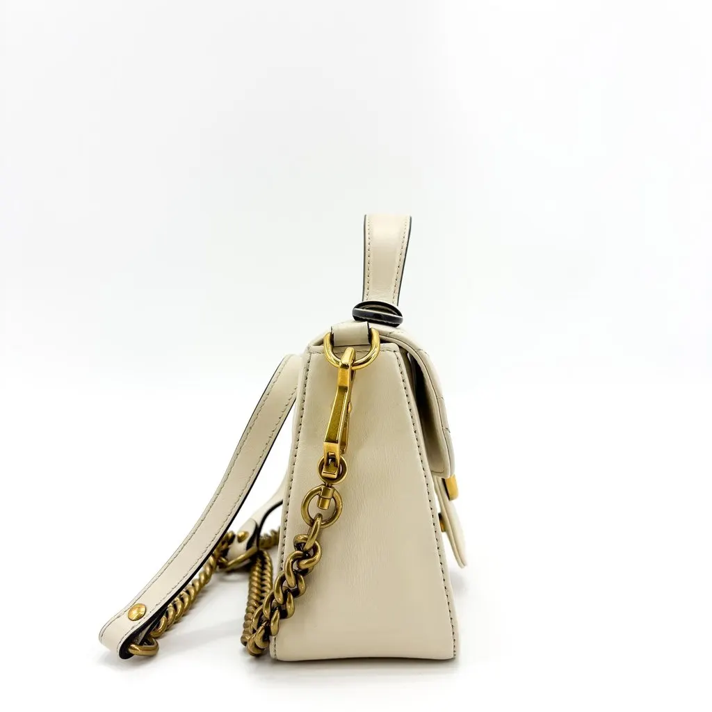 Gucci GG Marmont Matelasse Mini Top Handle Bag White White Leather Good - Box View