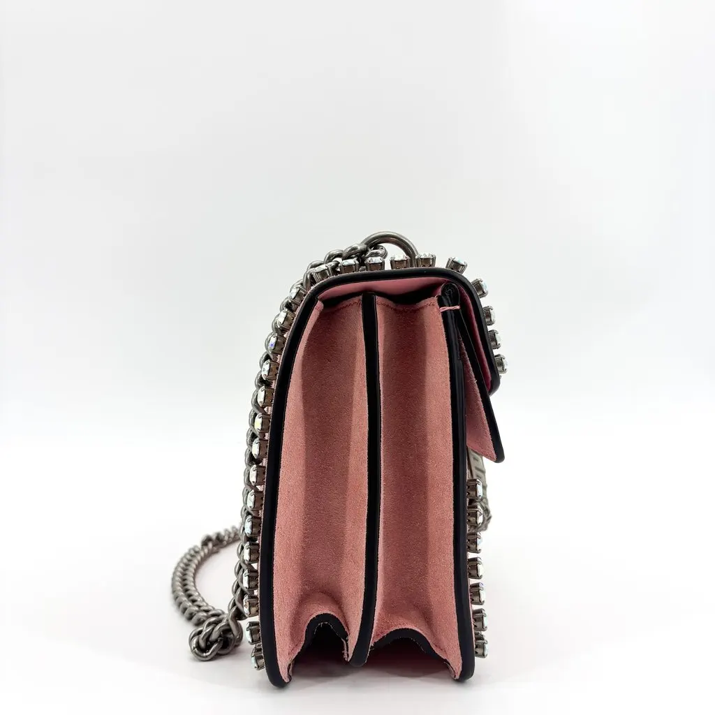 Gucci Dionysus Mini Pink Suede Crystal Shoulder Bag Pink Suede Good - Box View