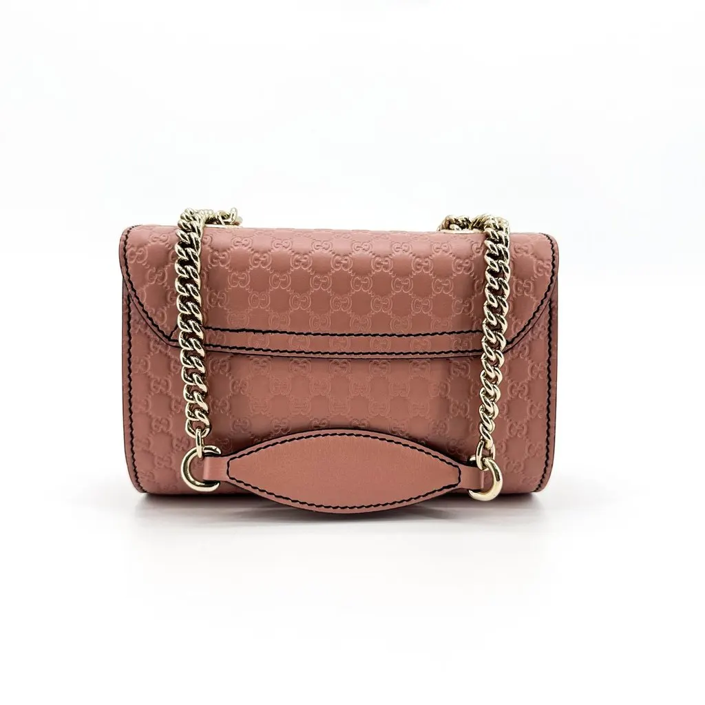 Gucci Microguccissima Emily Mini Chain Shoulder Bag Pink Pink Leather Very good - Inside View