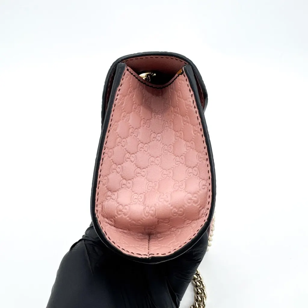 Gucci Microguccissima Emily Mini Chain Shoulder Bag Pink Pink Leather Very good - Box View