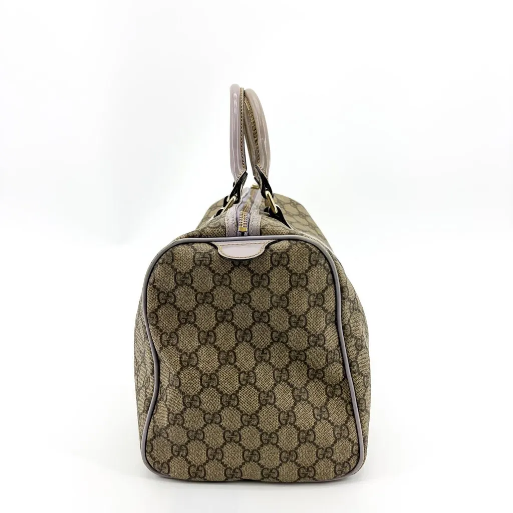 Gucci GG Plus Joy Boston Bag Beige Canvas Fair - Inside View