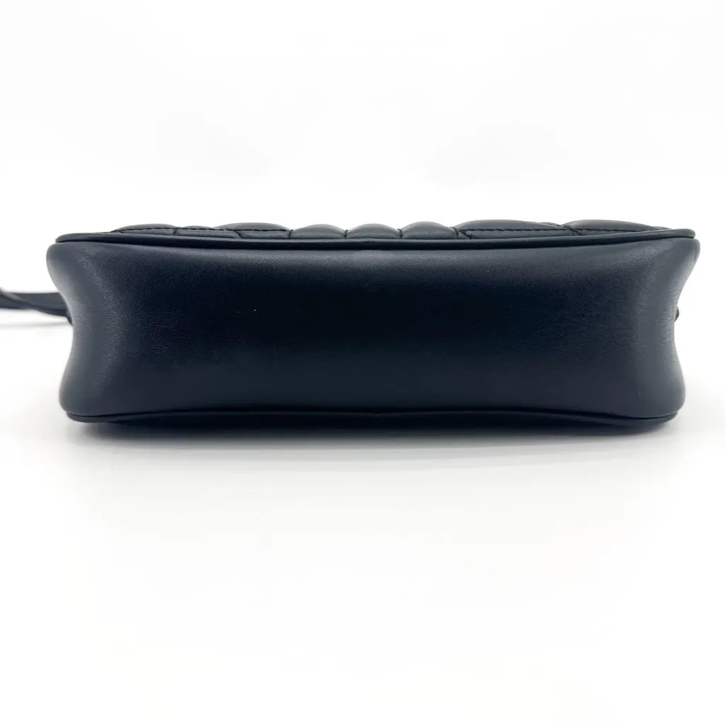 Gucci GG Marmont Matelassé Shoulder Bag in Black Black Leather Good - Box View