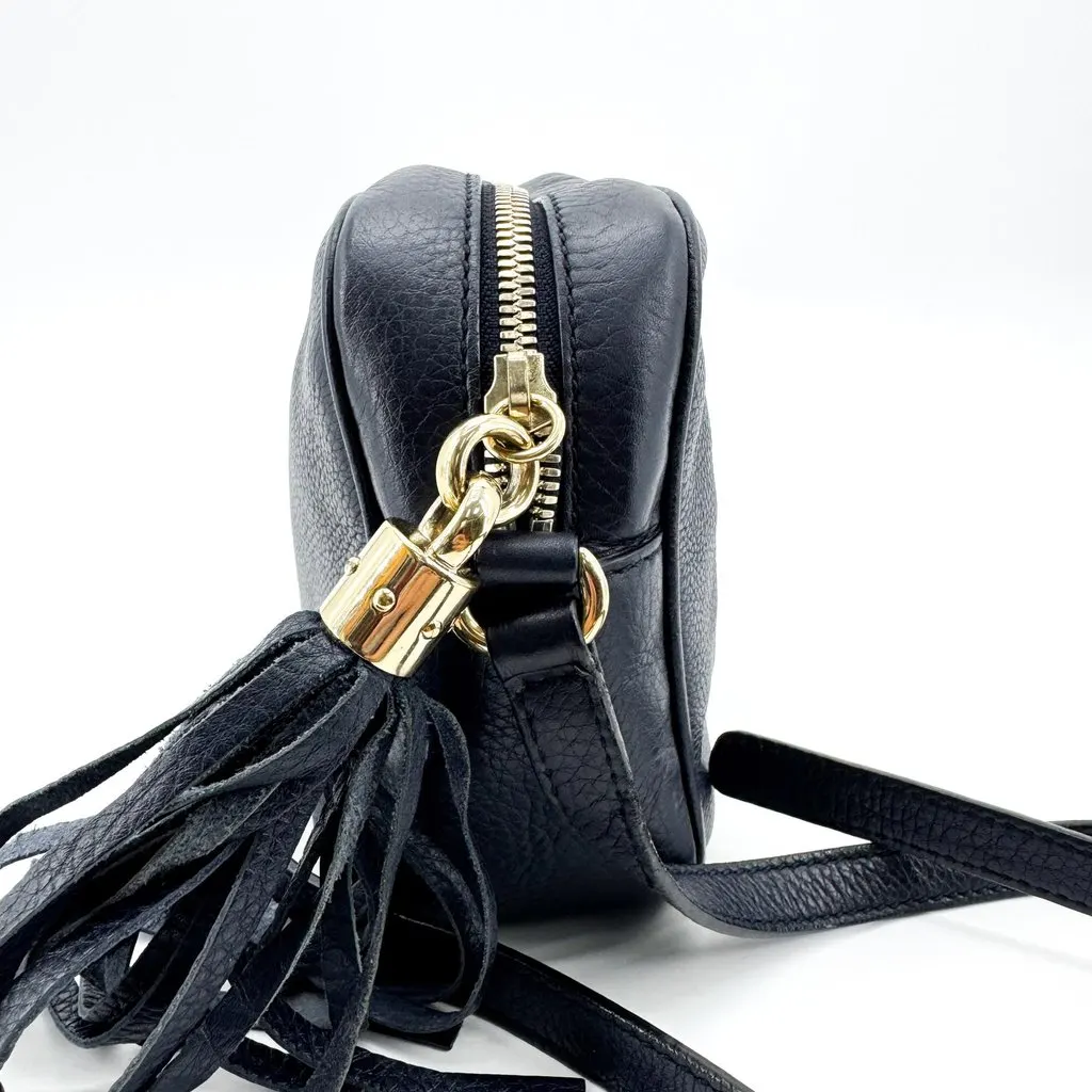 Gucci Soho Disco Shoulder Bag Navy Navy Leather Good - Box View