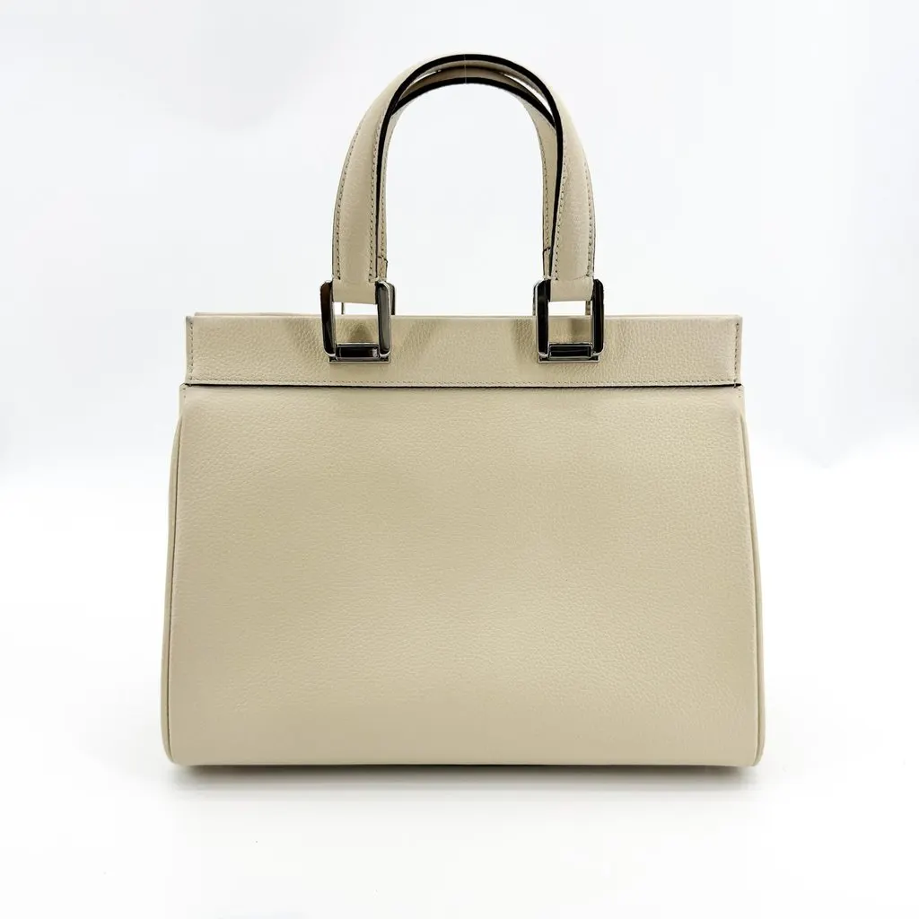 Gucci Zumi Small Top Handle Bag Ivory Gold Leather Very good - Inside View