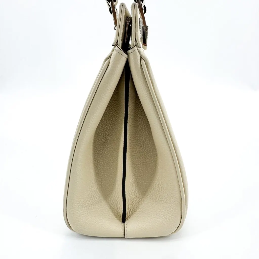 Gucci Zumi Small Top Handle Bag Ivory Gold Leather Very good - Box View