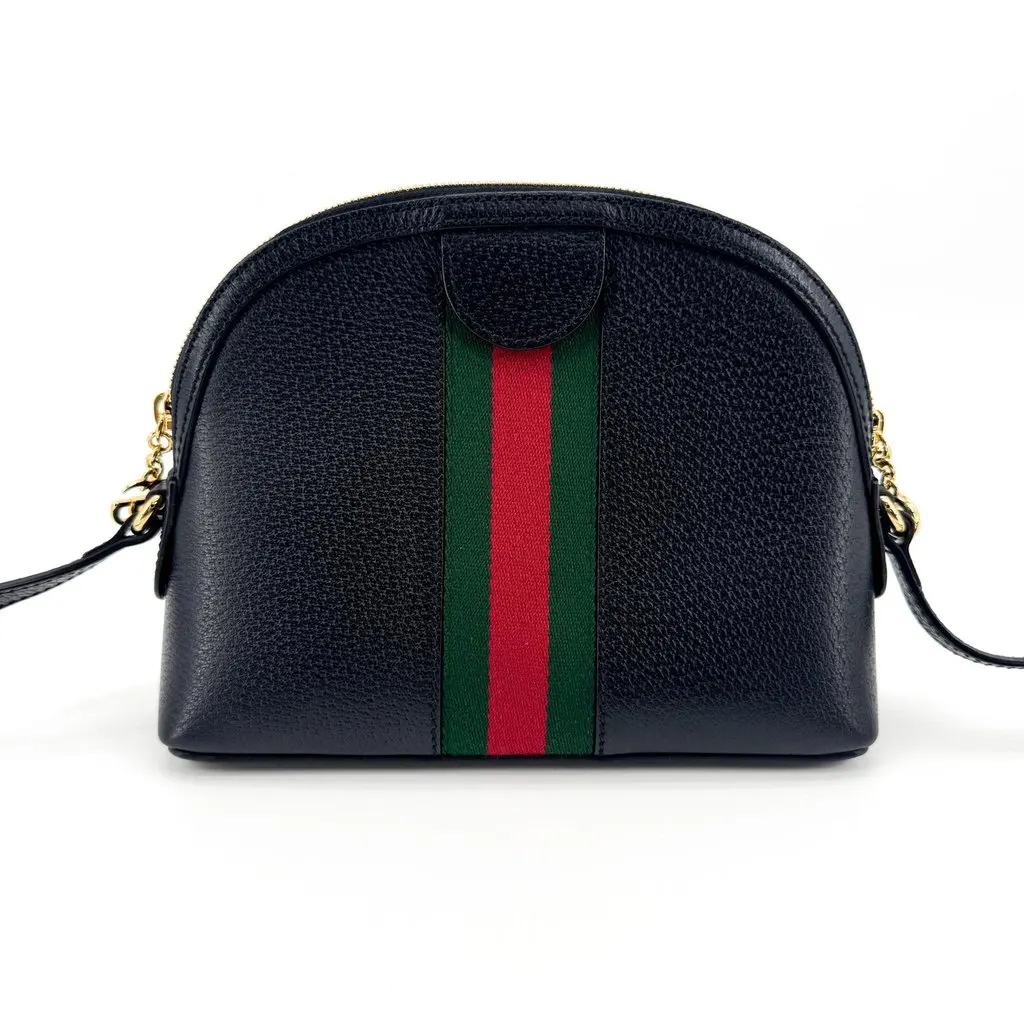 Gucci Ophidia Small Shoulder Bag Black Leather Black Leather Very good - Inside View