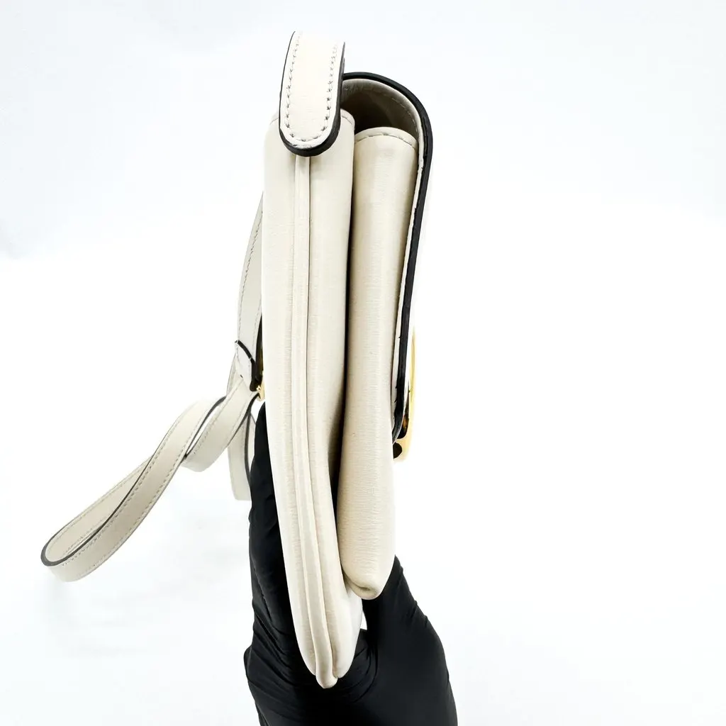 Gucci Blondie Small Shoulder Bag White Gold Gold Leather Very good - Box View