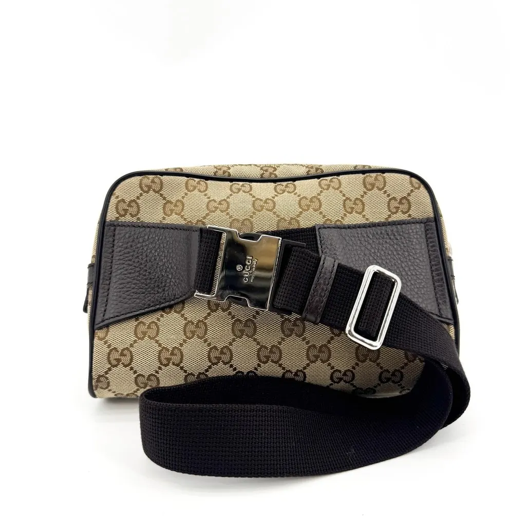 Gucci GG Canvas Crossbody Bag Beige Brown Beige Canvas Very good - Inside View