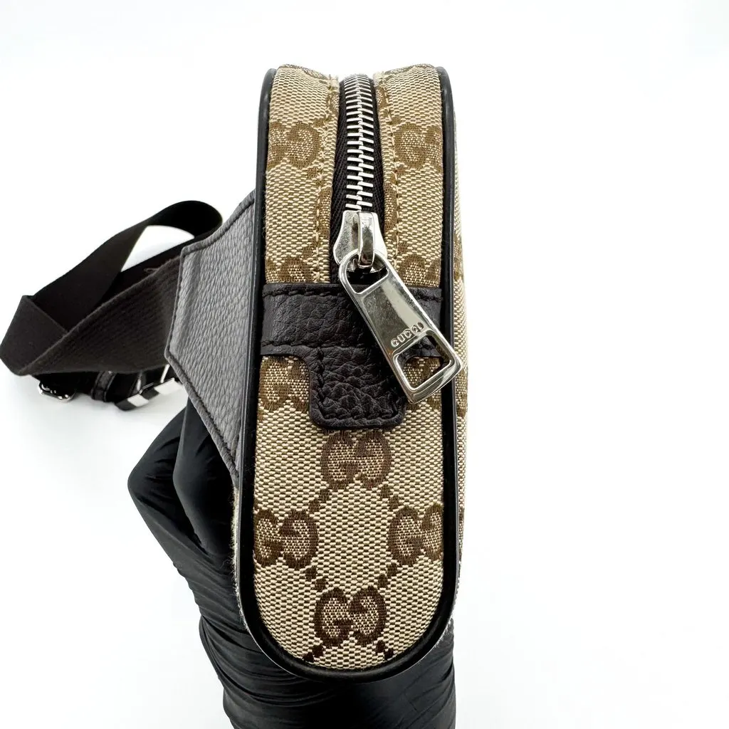 Gucci GG Canvas Crossbody Bag Beige Brown Beige Canvas Very good - Box View