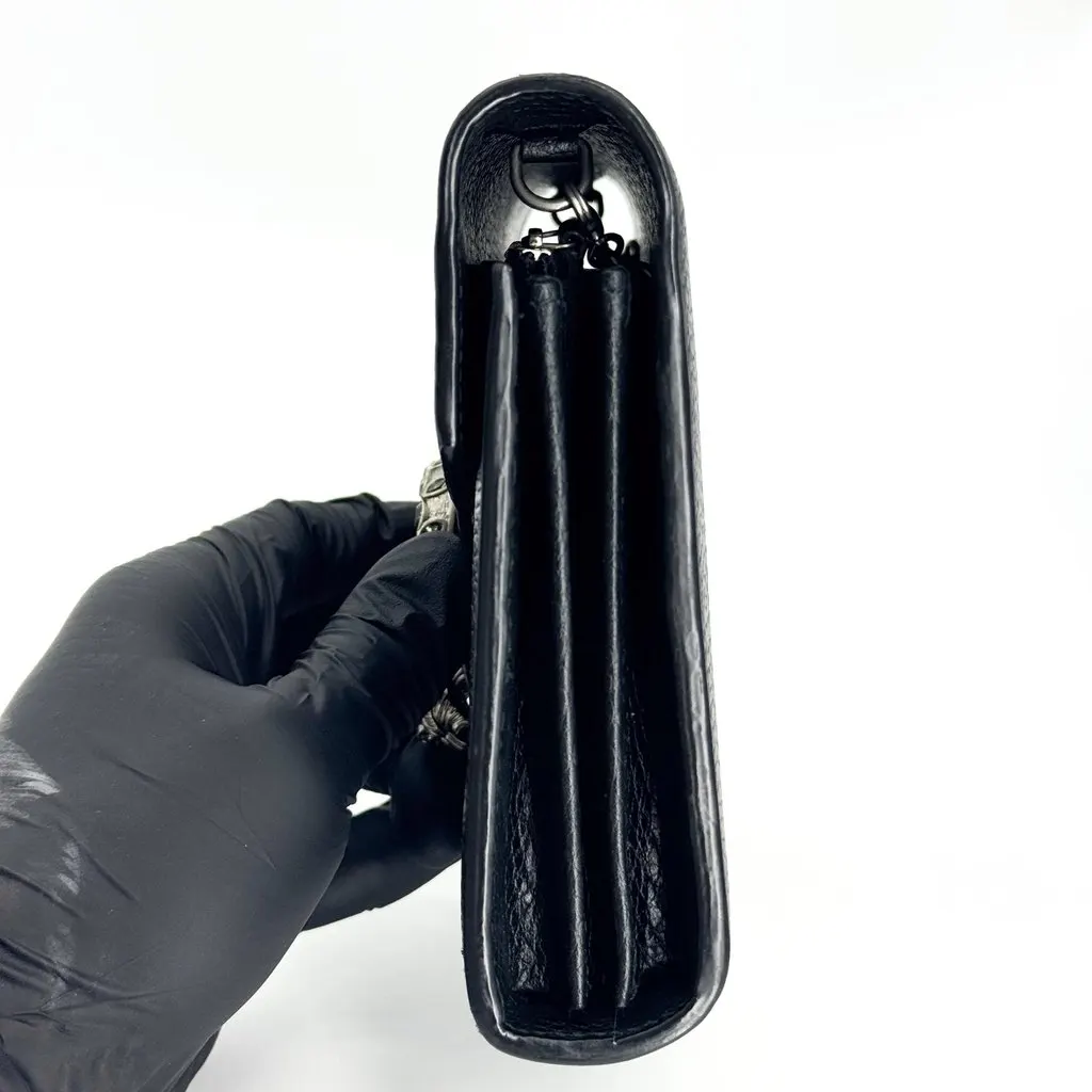 Gucci Dionysus Leather Super Mini Bag Black Black Leather Very good - Inside View