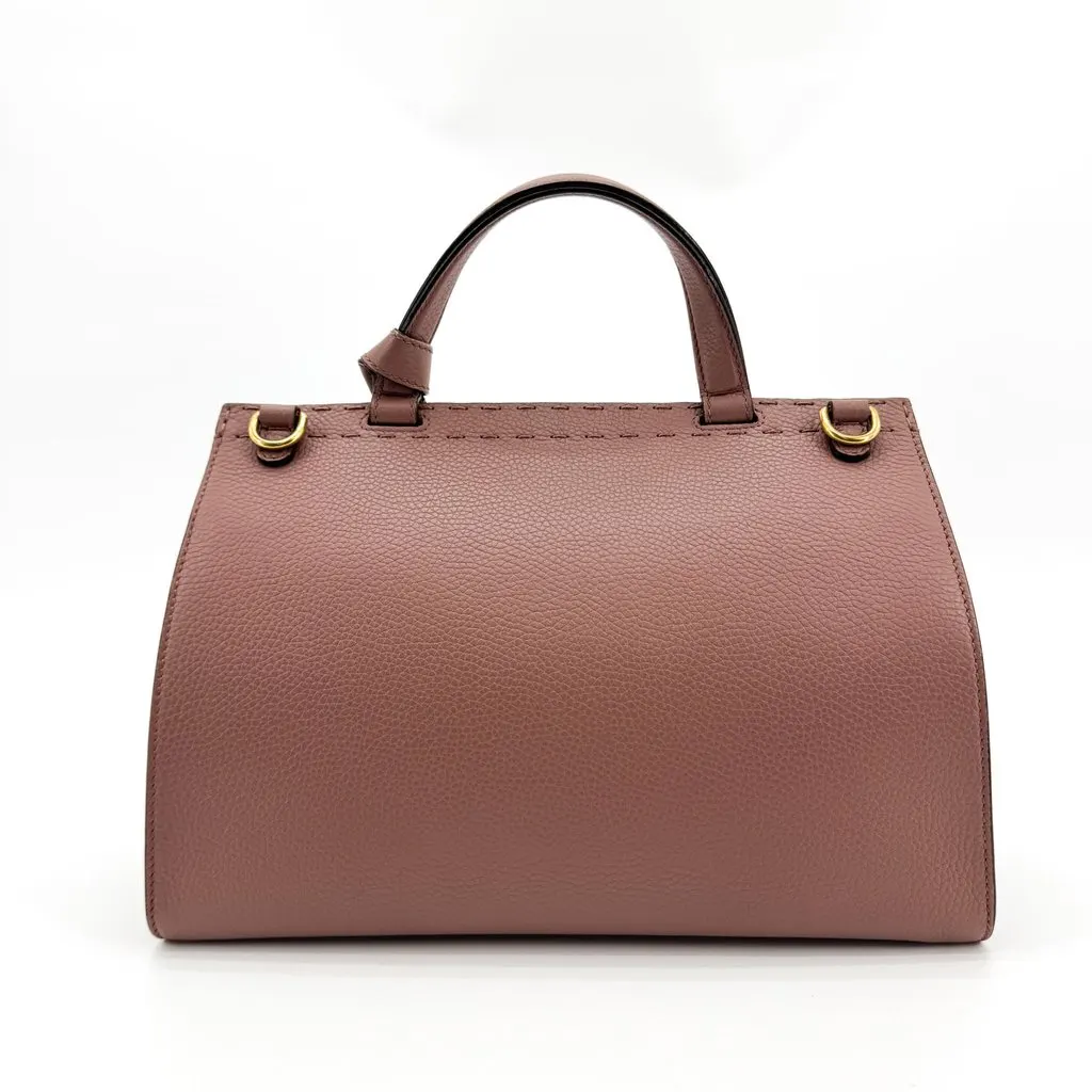 Gucci GG Marmont Mini Top Handle Bag Dusty Pink Pink Leather Very good - Inside View