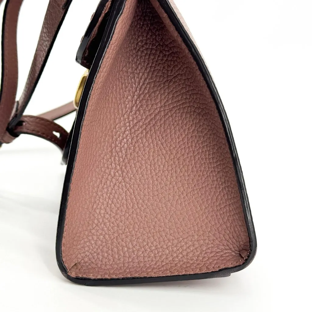 Gucci GG Marmont Mini Top Handle Bag Dusty Pink Pink Leather Good - Model View