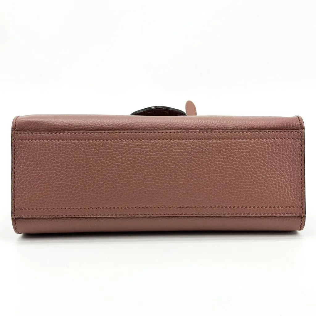 Gucci GG Marmont Mini Top Handle Bag Dusty Pink Pink Leather Good - Box View