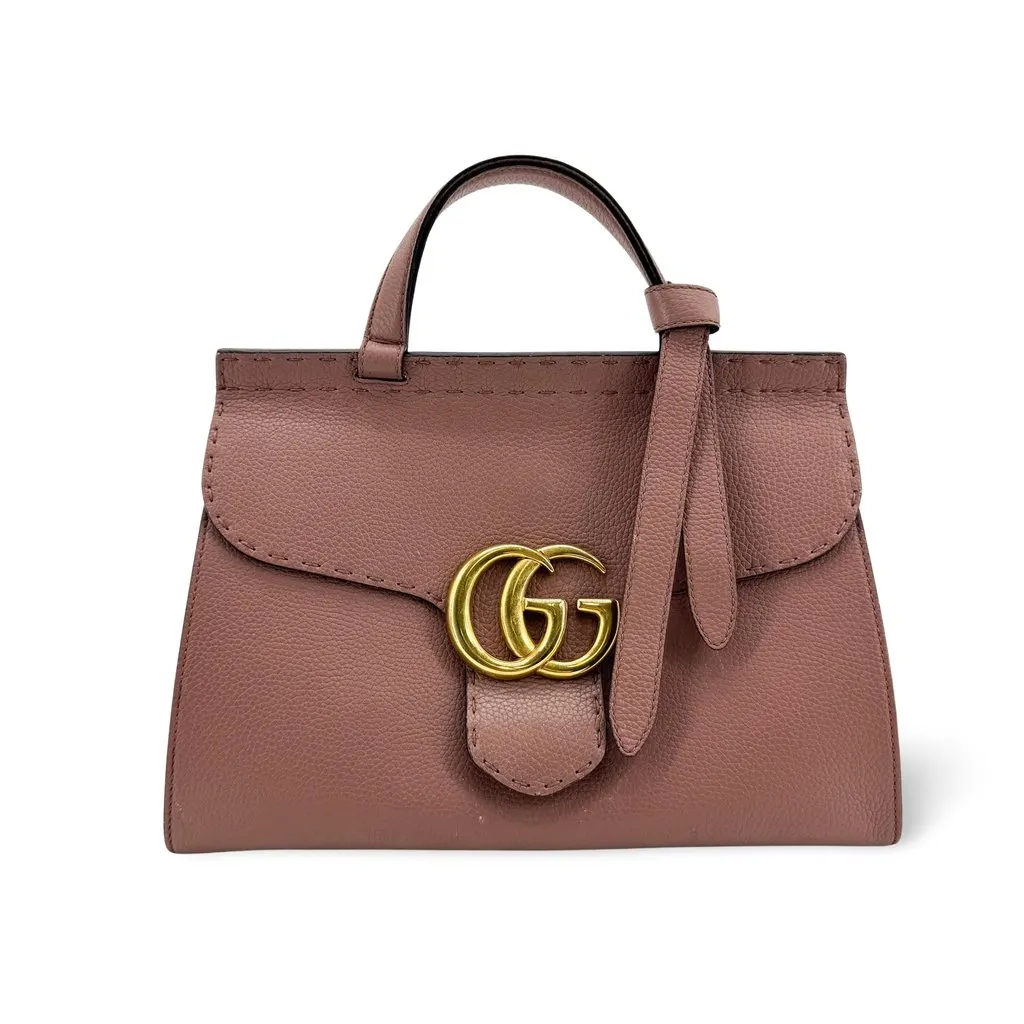 Gucci Dahlia Mini Top Handle Bag Dusty Pink