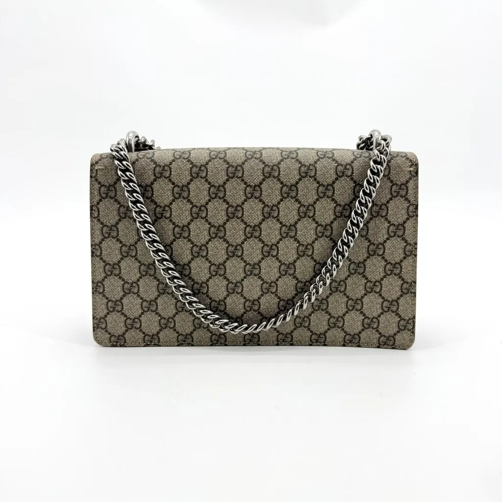 Gucci Dionysus GG Small Shoulder Bag Beige Ebony Taupe Beige Canvas Very good - Inside View