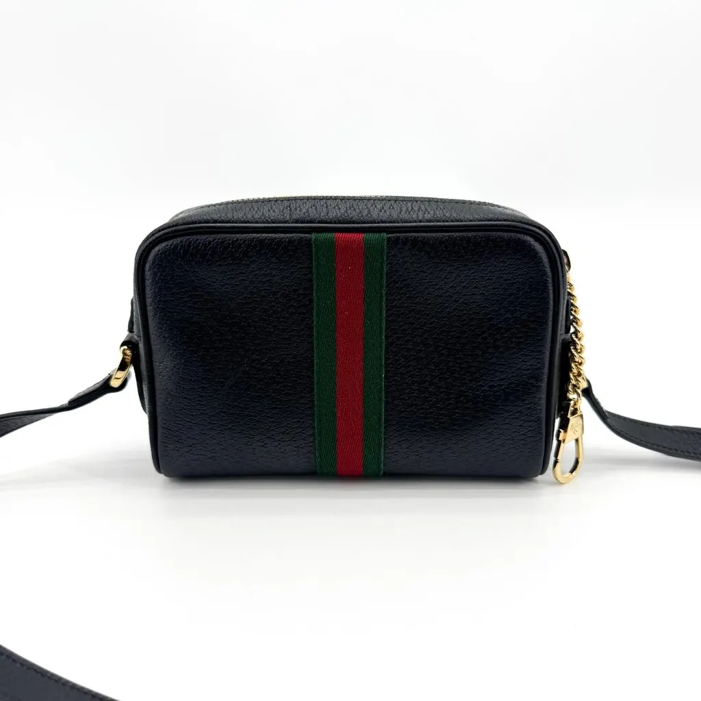Gucci Ophidia Leather Mini Shoulder Bag Black Black Leather Very good - Inside View