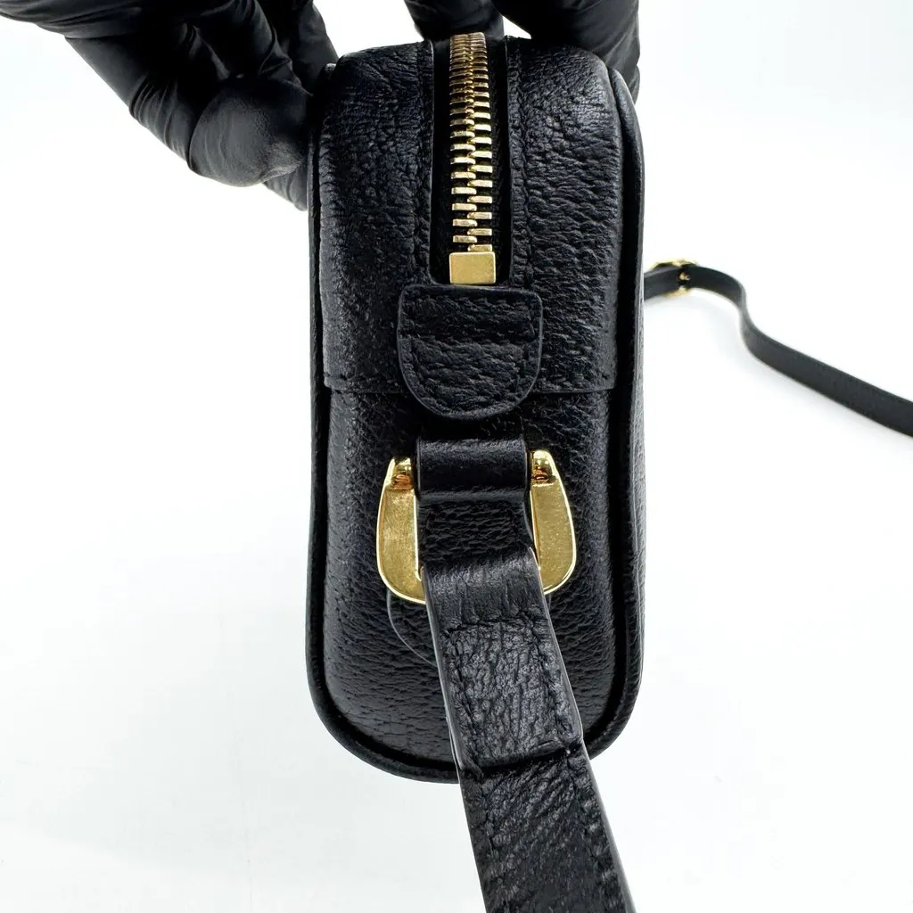 Gucci Ophidia Leather Mini Shoulder Bag Black Black Leather Very good - Model View