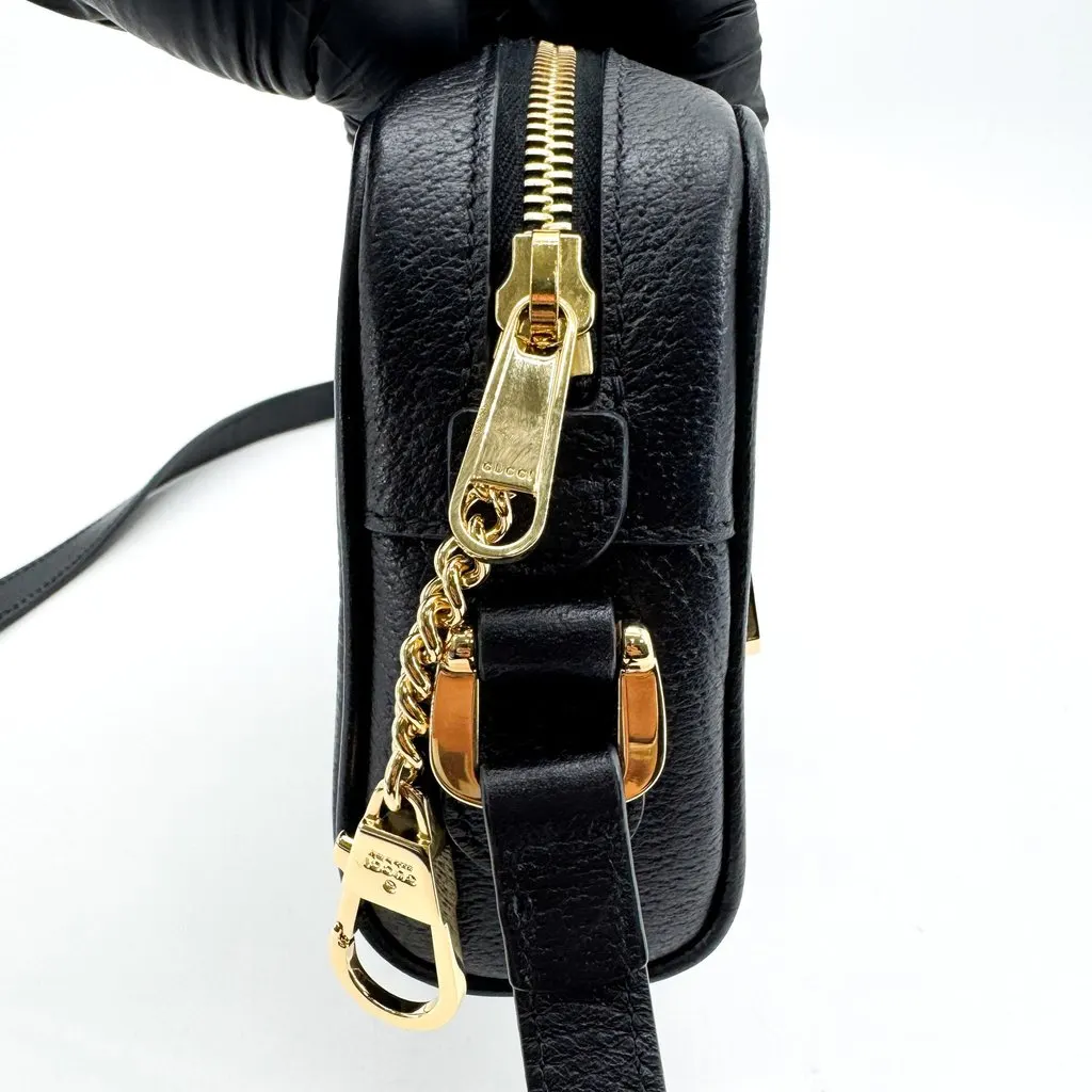 Gucci Ophidia Leather Mini Shoulder Bag Black Black Leather Very good - Box View